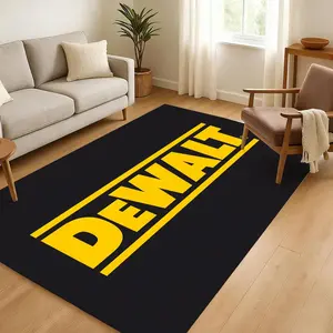 Brand D-DeWalt Cool logo Floor Mat Soft Thickened Flannel Door Mat Non-Slip Living Room Rug Fluffy Area Rug Home Decor