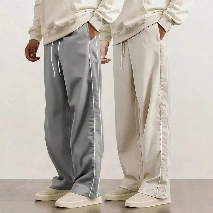 Light gray + apricot