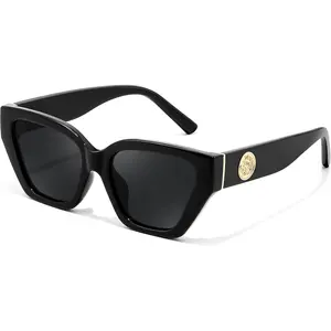 Women's Polarized Cat Eye Sunglasses - UV400 Protection, Trendy Design for Driving & Daily Wear B0299