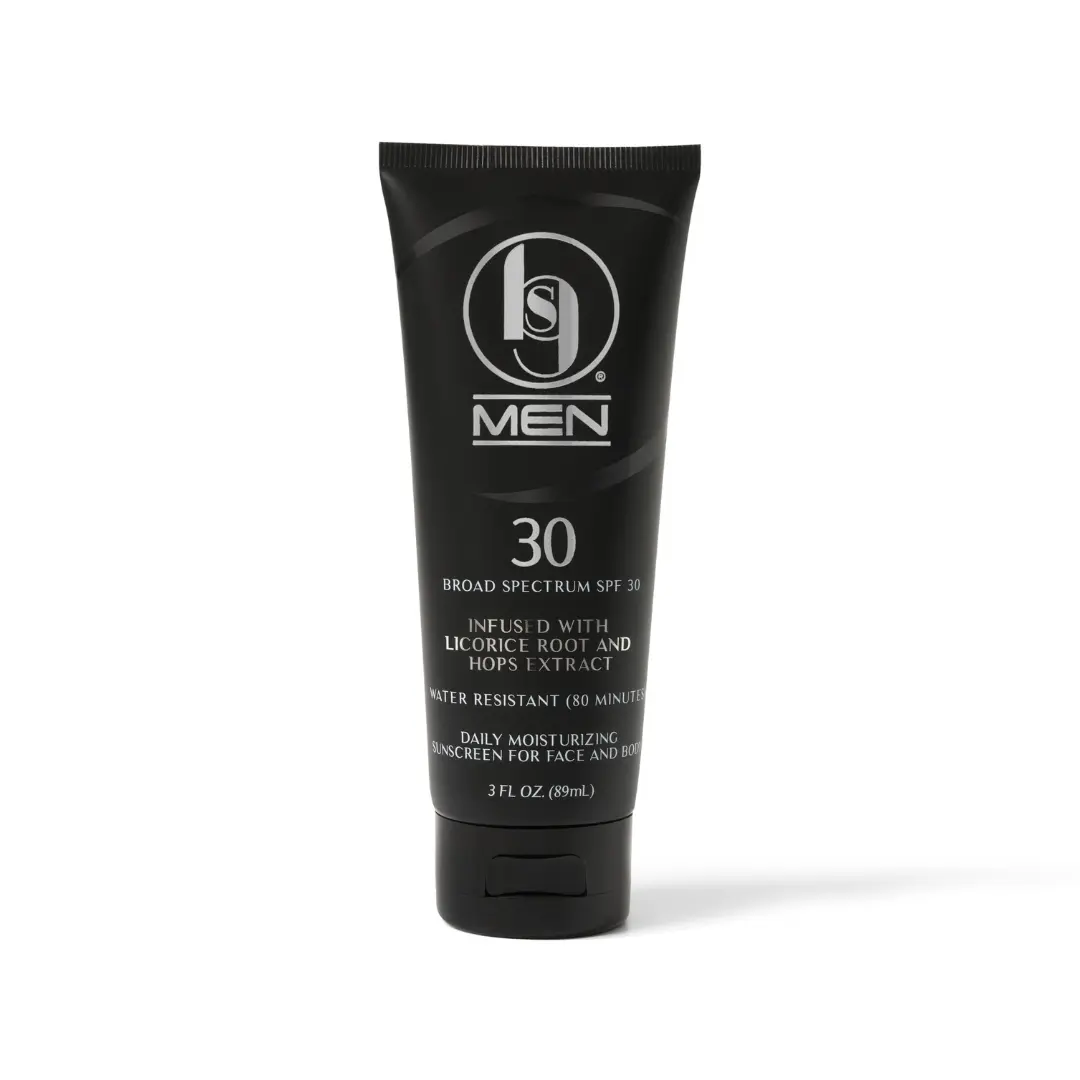 BGS Men SPF 30 Sunscreen - Moisturizing Formula with Aloe, Avocado, Jojoba & Calming Properties for Skin Care