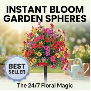 Indoor Outdoor Garden Home Decor Artificial Flowers, Plastic Fake Daisy with Eucalyptus Leaves, Faux Greenery & Yellowwood Decoration