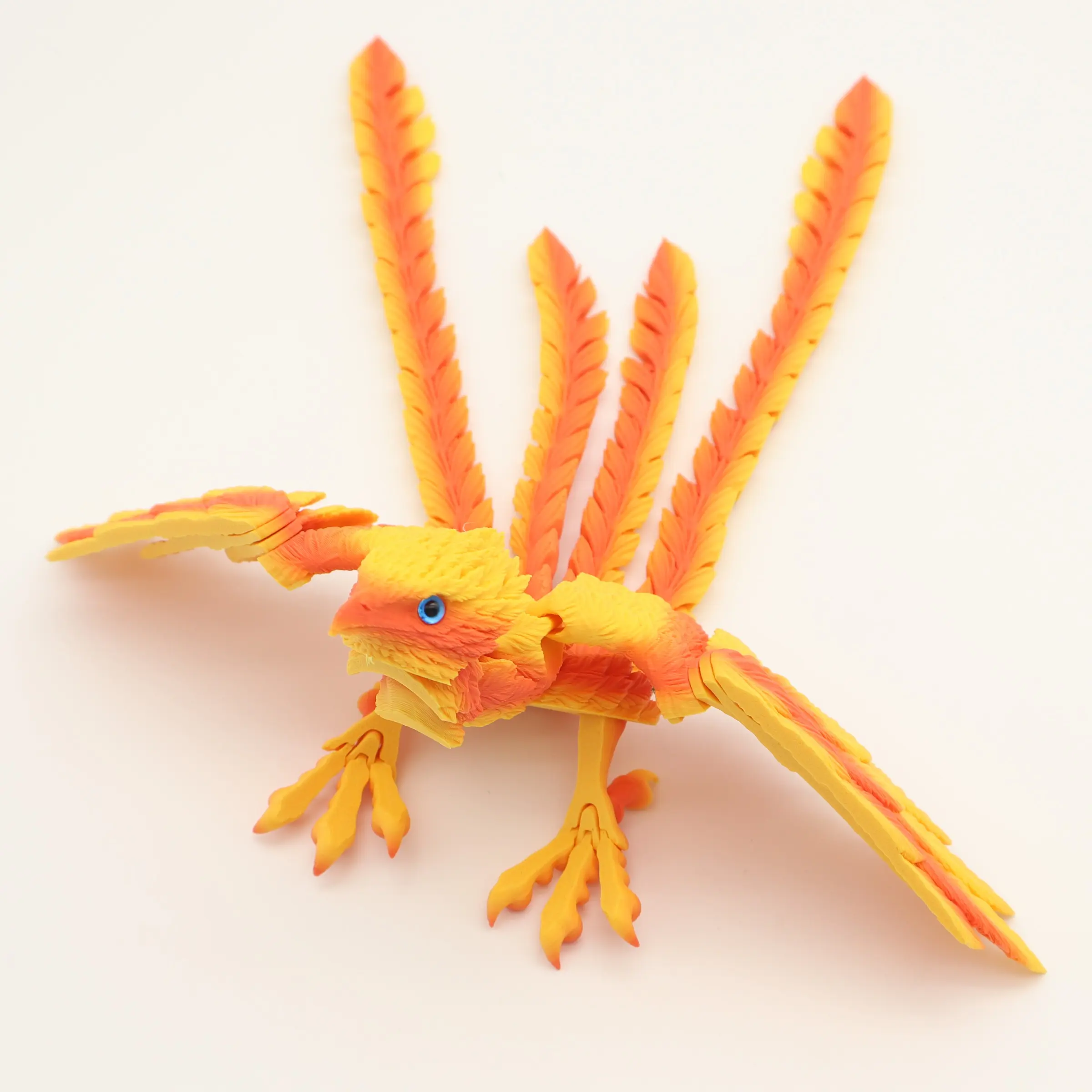 Phoenix Statue Figurine, Articulating Animal Figurines, Collectible Figurine, 3D Printed Decorative Sculpture for Christmas & Halloween, Home Office Desk Ornament Gift Idea, Collectible Figure Decor