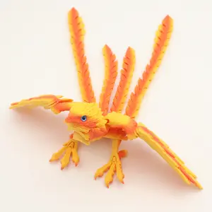 Phoenix Statue Figurine, Articulating Animal Figurines, Collectible Figurine, 3D Printed Decorative Sculpture for Christmas & Halloween, Home Office Desk Ornament Gift Idea, Collectible Figure Decor