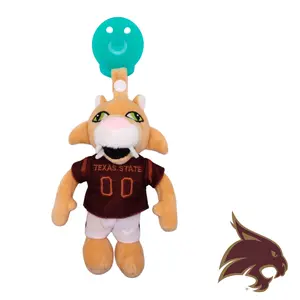 GAMEZIES Texas State University Boko The Bobcat Plush Toy Maroon Gold Mascot Stuffed Animal for Bobcat Fans
