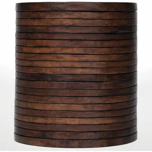 Flat  Cord String Full Grain Cord Lace Cowhide Strips for  Making DIY Craft Projects Belts Keychains (Dark Brown Distressed, 3 MM)