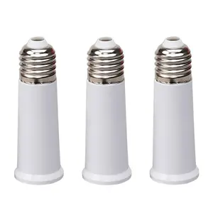 E27 3.7 Inch Socket Extender, E27 Bulb Socket Extender, Lamp Holder Adapter (3 Pieces), Ideal for Home Lighting Solutions