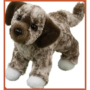 Douglas Spud Mixed Breed Mutt Dog Plush Stuffed Animal| 8 Inch Long(Gag Toys & Practical Jokes)(Gag Toys & Practical Jokes)