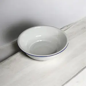 Kivèt Blan Enamel White Basin - Elegant Durable Kitchen Bowl for Everyday Use Classic Design Easy to Clean Multipurpose