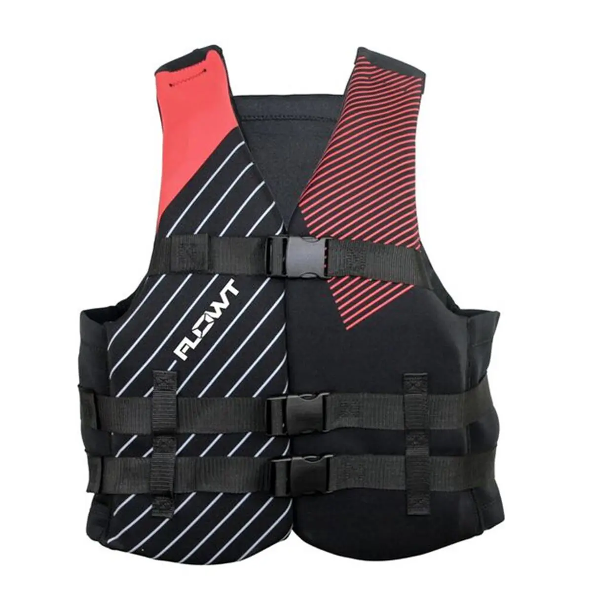 Flowt Comfort Flex Neoprene Vest for Adults - Red, Flexible Vest Style, Large Sizes 2X-3X, for Marine, Pool, Spa Water Sports Kayaking Use