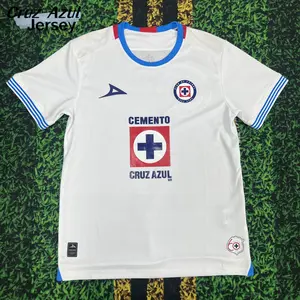 2425 Mexican League Cruz Azul Jersey Away White Short Sleeve Soccer Jersey