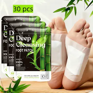 30PCS Natural Deep Cleansing Foot Patch - Ginger & Bamboo Charcoal | Deep Cleansing, Stress Relief & Better Sleep quality，promote relaxation