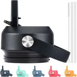 Straw Lid for Yeti Rambler Water Bottle 18 26 36 64 oz, Replacement Lids with Straw for YETI Rambler Bottle, BPA Free Straw Cap Drinkware Lid Beverage Utensil