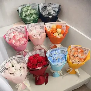 Artificial Rose Bouquet with Bag Flowers, 1 Count Creative Birthday Gift, Bridesmaid Gift, Party Gift, Romantic Festive & Party Supplies