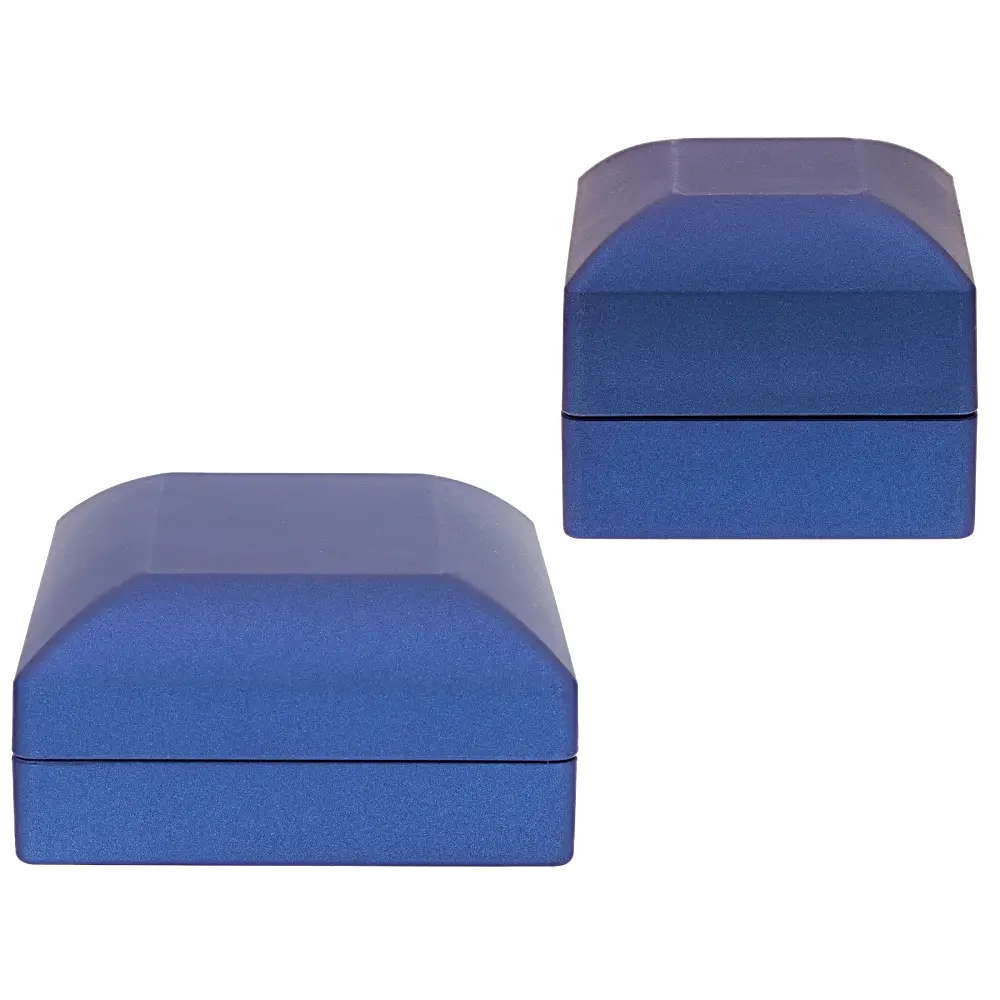 JTV Blue Ring & Pendant Storage Organiser Box Set with LED Light
