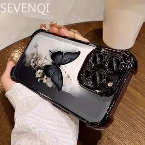 Compatible with iPhone 14/15, Cute Butterfly Corner Phone Case for Apple,Suitable for iPhone 11, 12, 12 Pro, 12 Pro Max, 13, 13 Pro, 13 Pro Max, 14, 14 Pro, 14 Pro Max, 14 Plus, 15, 15 Pro, 15 Plus, 15 Pro Max, 16, 16 Pro, 16 Plus and 16 Pro Max 17 17Air