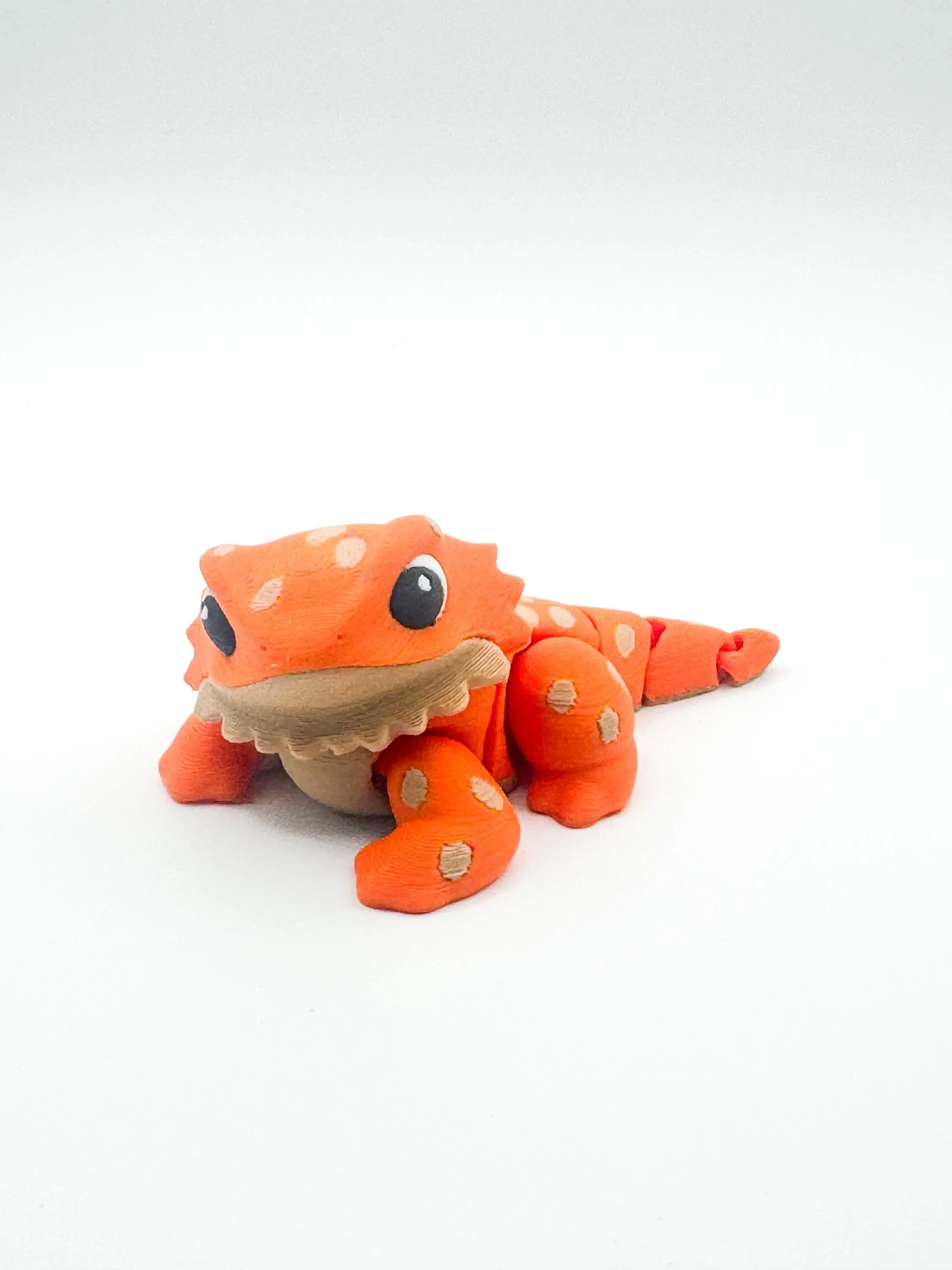 Articulated Bearded Dragon Fidget - 3D Printed Flexi Reptile - Beardie Gift - Desk Fidget - Ages 14+