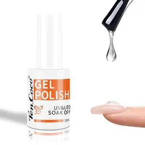 Tencoco Builder Gel for Nail, 18ML 5 in 1 Builder Gel, Clear Builder Strengthener Gel Enhancement, for DIY Home Salon Gifts, Gift for Women