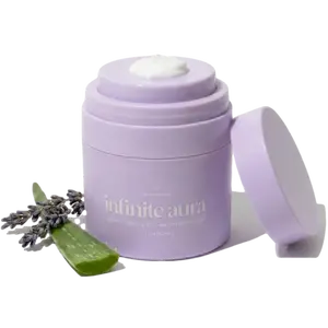 Infinite Aura Moisturizer - Lightweight Face Cream with Hyaluronic Acid, Beta-Glucan, Aloe, Ceramides & Copper Peptide - Hydrating Barrier Moisturizer for Dry Sensitive Skin & Visible Redness - 1.7 oz