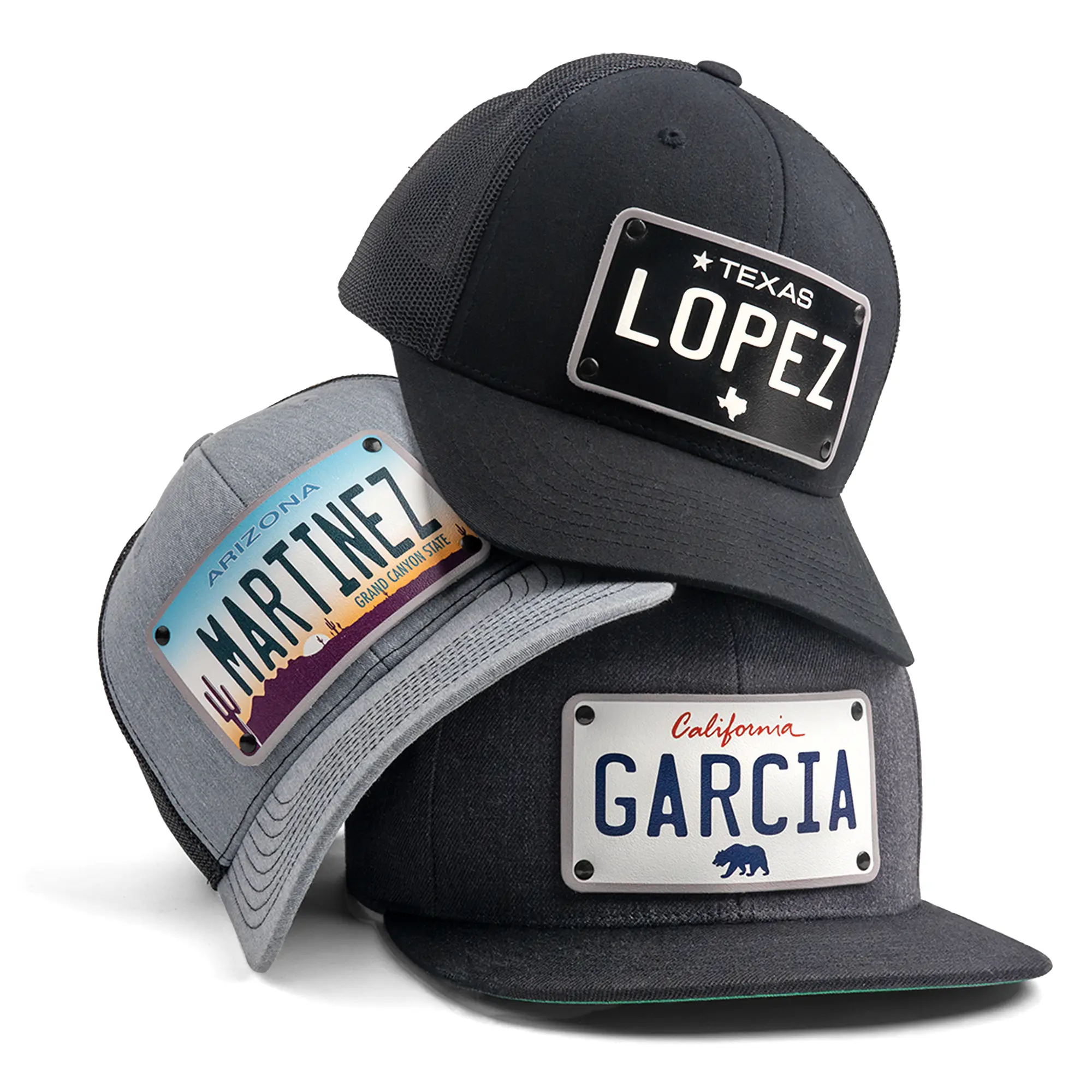 U.S. License Plate Hats - All 50 US States - Customizable Hats U.S. License Plate Hats - All 50 US States - Customizable Hats