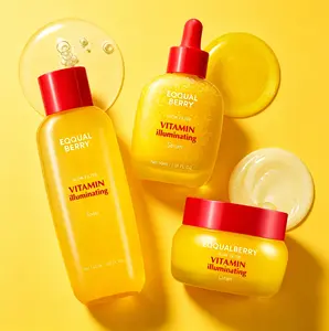 2026 New EOOUALBERRY Vitamin Illuminating Skincare Set-Toner + Serum + Cream | Vitamin C & Niacinamide Targets Dark Spots | Glowy, Lightweight Hydration