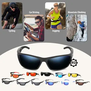 Polarized Sports Sunglasses Shatter Resistant Fishing, Cycling Glasses for Men-Women UV Protection Glasses