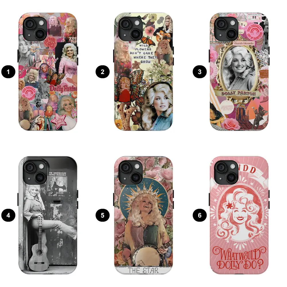 Dolly Parton Memorial Phone Case, Country Music Legend Protective Accessory