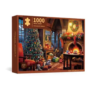 1000pics Puzzles for Adults and Kids Christmas Puzzles, 2025 Holiday Santa Puzzle, Perfect Family Time Sharing