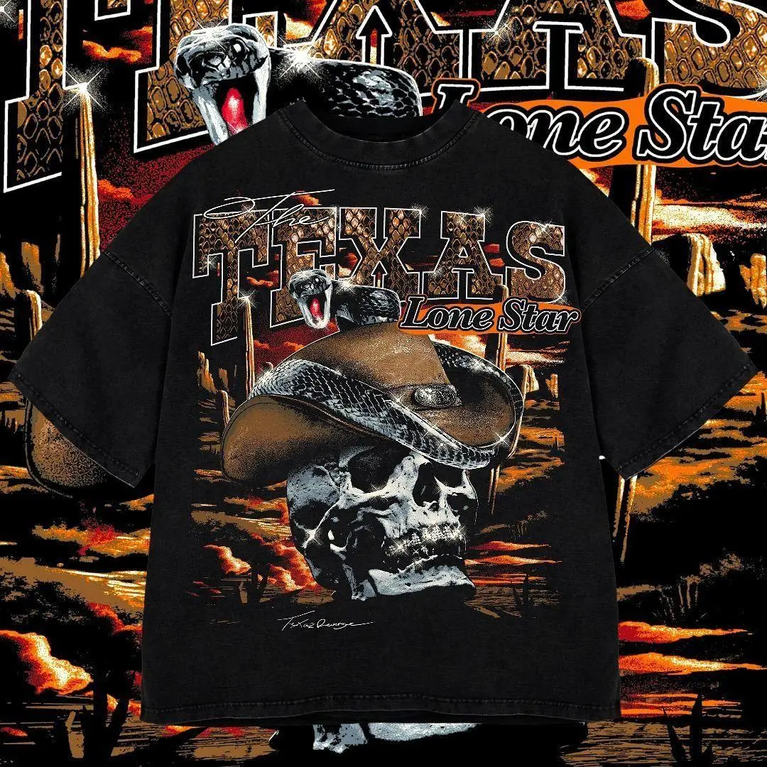 [Texans Revenge] Texas LoneStar Cool Houston Texas Washed T-Shirt For Men And Girl, Graphic Vintage Acid Wash Heavy Cotton Tee, Streetwear Oversized Cowboys Texas Mexican Fans, Made In US