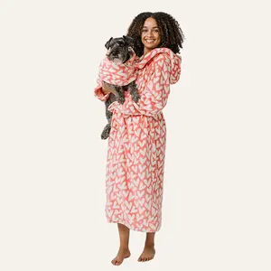 Darren & Phillip Matching Lounge Robe Set | Women's Lounge Robe & Calming Dog Robe