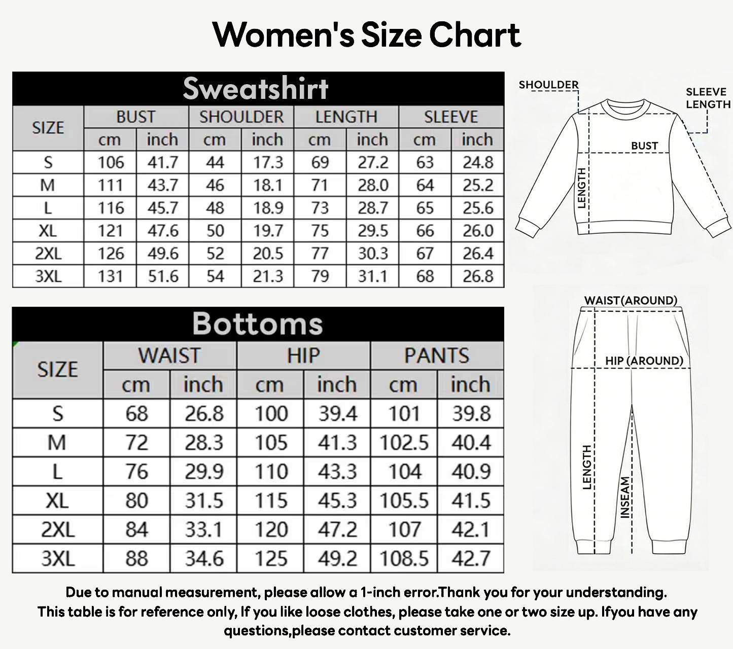 Women's Love Print Crewneck Sweatshirt and Drawstring Track Pants Set, Casual Sportswear, Long-Sleeve Round Neck Top and Pants, Suitable for Spring, Autumn and Winter, Everyday Wear