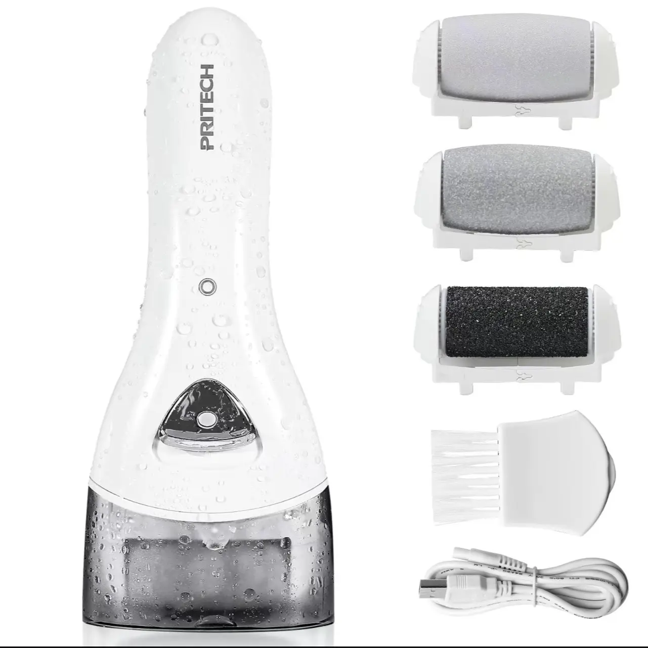 Electric Feet Callus Removers Rechargable, Portable Electronic Foot File Pedicure Tolls, Electric Callus Remover Kit, Professional Pedí Feet Care Perfect for Dead, Hard Cracked Dry Skin Ideal Gift