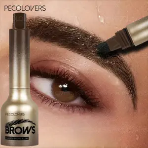 1PC Pressure Black Eyebrow Pencil Natural Three-dimensional Waterproof Long-lasting Easy To Use Wild Eyebrow Pen Makeup Cosmetic Tools