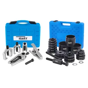 Orion Motor Tech 29PC 2-in-1 Wheel Bearing & Front End Service Tool Kit, Heavy Duty Bearing Puller Press Set with Ball Joint Separator & Tie Rod Removal Tools for Cars Trucks, Blue, fathersdaygift