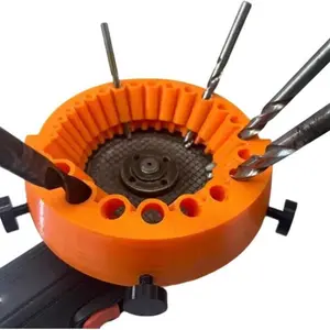 Drill Bit Sharpener, Power Drill Bit Grinding Attachment, Giant Blade Angle Grinding Tools for Grinding Drill Bits, 2 to 13mm Drill Bits for Grinding, Drill Bit Grinding Machine, Power Tool Accessory