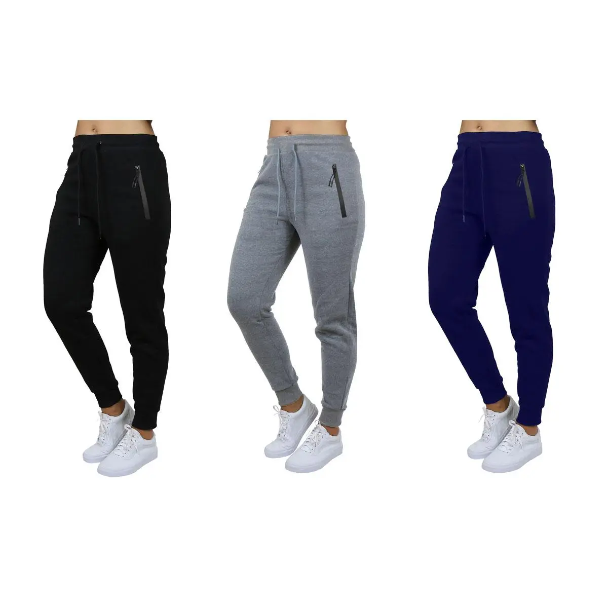 Stunning 3-Pack Women's Fleece Lined Joggers (Sizes - S to 3XL), elegant silhouette, timeless appeal, graceful flow, versatile piece, trending now, chic look, must-have style, wardrobe staple