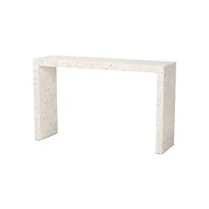 Magara Capiz Shell Waterfall Console Table with Textured Inlay