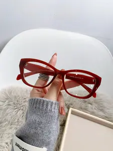 Fashionable Plain Colro Eyeglasses, High Quality Eyewear, Casual Style Eyewear, Stylish Square Frames, Casual Trendy Anti-blue Light Eyeglasses for Women & Men, Fashion Eyeglasses for Work, Daily Clothing Decor