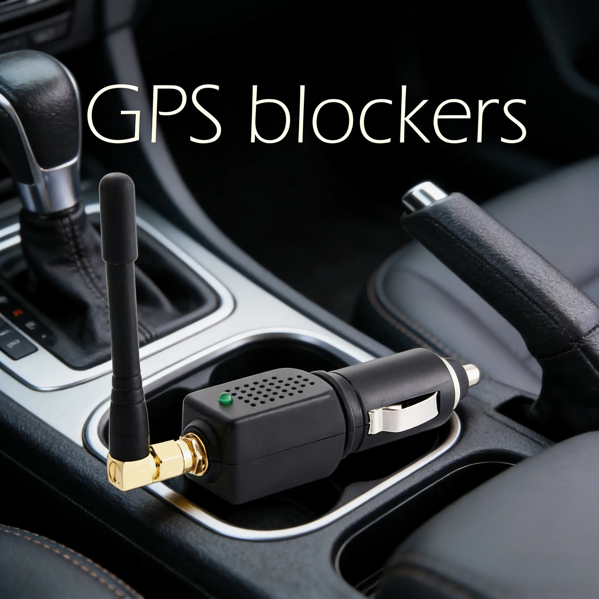 Aston Digital Handheld Car GPS Signal Protector, Privacy Security Anti-Tracking Device for Vehicles, Portable Travel Accessory, Black ABS, 12-24V, 0.3W, 5-15m Range