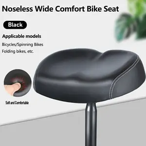 [Comfort Bike Seat] Universal Fit Comfort Bike Seat - Replacement Saddle for Men and Women, Standard Seat Post, Bicycle Accessories