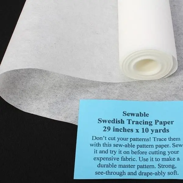 10 yards - 29" wide Sew-able Swedish Tracing Pattern Paper