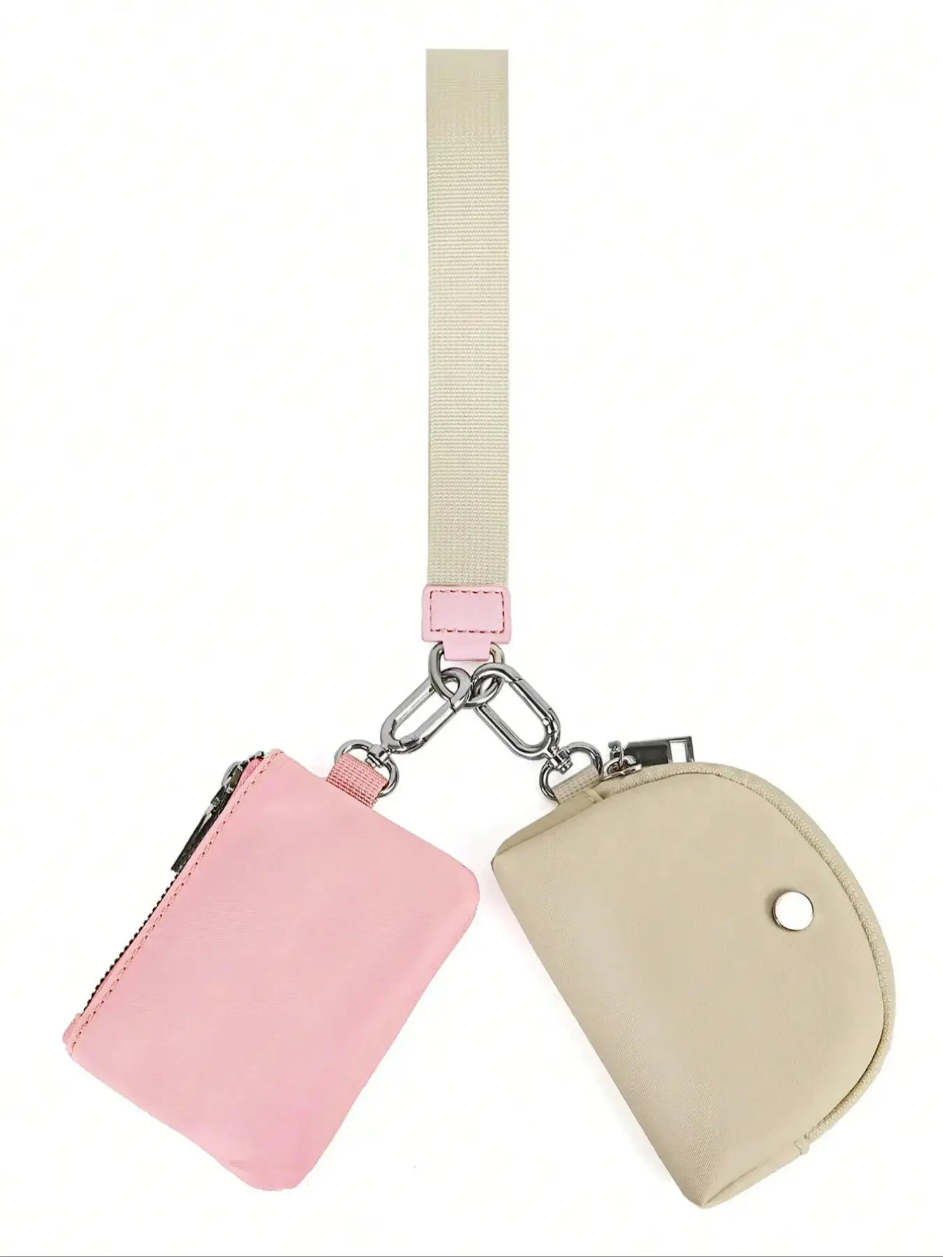 Compact, retro, versatile wrist bag, Nylon wristlet, Wallet Wristlet, Detachable Wristlet Pouch, multifunctional portable simple coin purse, niche design casual daily storage bag, suitable for shopping, sports and fitness
