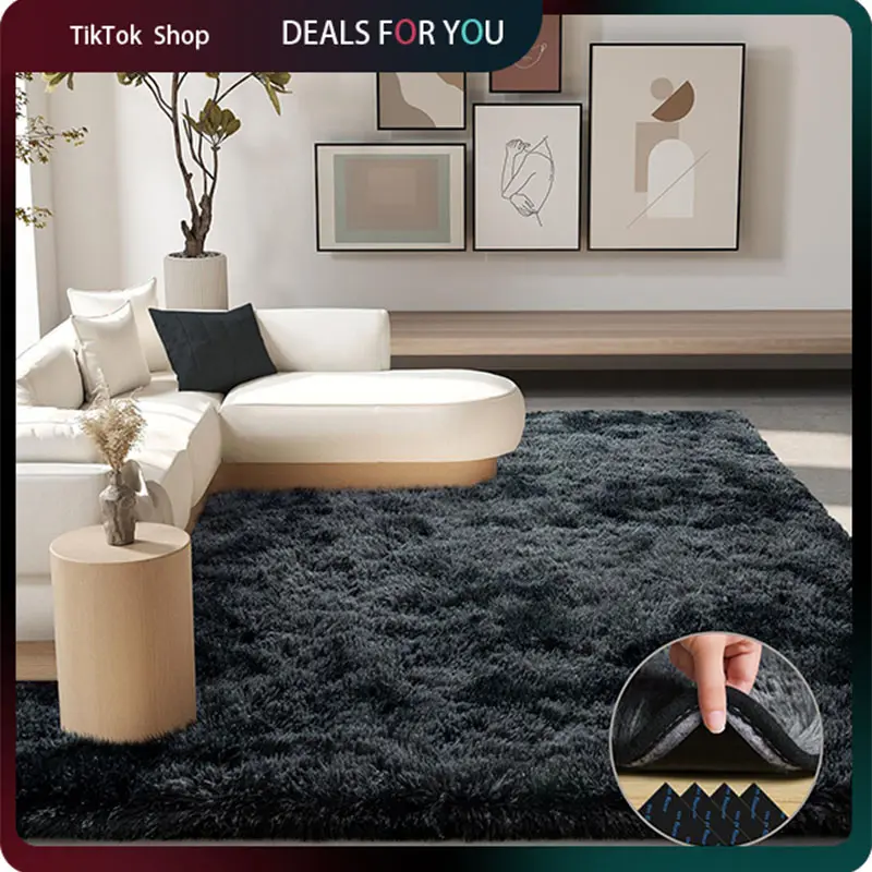 【Back to School】【Home Decon】MUGORN Multi-Size Super Soft Fluffy Rug, 3-Layer Design, Modern Minimalist Aesthetic Rugs, Easy Hand Wash, Home Textile for Living Room, Bedroom & Room Decor,dorm essentials,home decor,home essentials