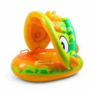 Inflatable Dinosaur Baby Seat Float for Pool, Beach & Summer Fun