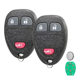 2 Remote Car Key Fob for Silverado 1500 2500 HD Suburban Tahoe Avalanche 2007 2008 2009 2010 2011 2012 2013 OUC60270 OUC60221 3 Buttons
