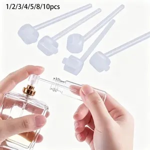 1/2/3/4/5/8/10Pcs Diffuser Funnel Cosmetic Pump, Cosmetics Makeup Tool, Beauty Tool, Dispenser Perfume Tool, Cosmetic Dispenser Pump Transfer Tool, For Travel Refillable Perfume Spray Bottle