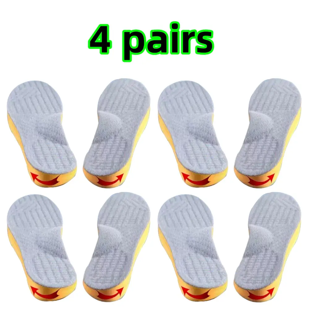 4 Pairs Multipack Orthotic Insoles with High Arch Support - Trimmable, Varied Sizes Orthopedic Shoe Inserts for Plantar Fasciitis, Supination, Athletic Use, Men and Women, Insoles for Heels, Orthopedic Insoles
