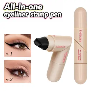 Rotating Winged Eyeliner Stamp Pen, Dual-Head Cat Eye Liner with Wing Stamp, Waterproof & Smudge-Proof, Perfect Holiday Gift