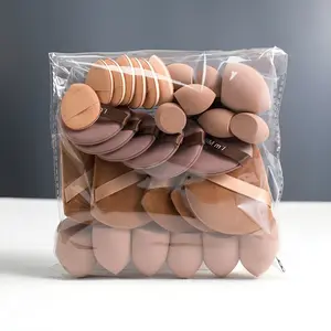 Full Set Makeup Sponges & Puffs Combo, Sponge Kit, Multi-Texture (velvet & Skin-Friendly) Blending Setting Tools, Vegan Cruelty-Free Beauty Tools