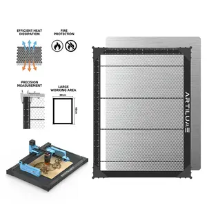Artilume Honeycomb Laser Bed 300×400mm, Aluminum Working Table for Laser Engraving & Cutting, Fire Protection, Fast Heat Dissipation, Cleaner Cuts, Compatible with Most Laser Engraving Machines