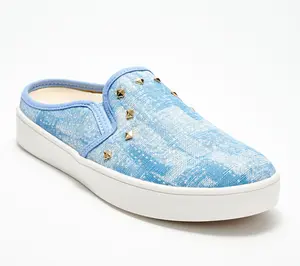 Revitalign Orthotic Studded Denim Mules - Barbados Joy